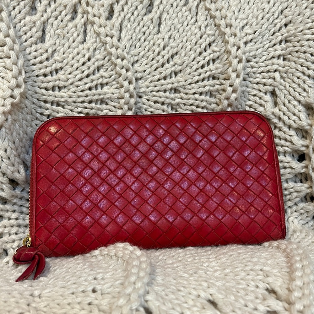 Bottega Veneta long zippered wallet